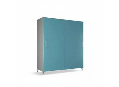 Armario moderno para dormitorio, armario, armarios turquesa verde.