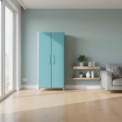 Armario de dormitorio de madera con un diseño moderno de lujo.