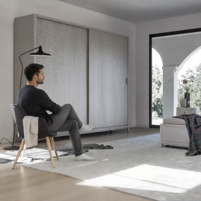 Dormitorio Armario Material Madera Armario gris Moderno nuevo