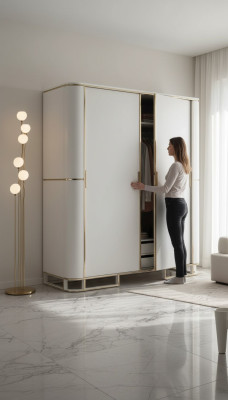 Dormitorio Armario Material Madera Armario Moderno nuevo Lujo