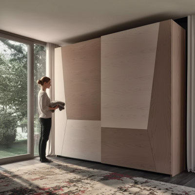 Armario marrón Dormitorio Material Madera Armario Lujo Moderno