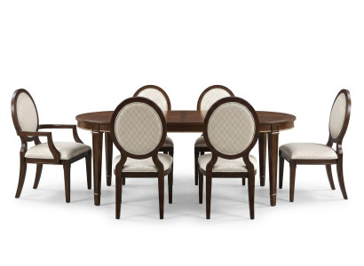 Mesa 4x sillas 2x sillas Aparador 8 piezas conjunto de comedor grupo de mobiliario