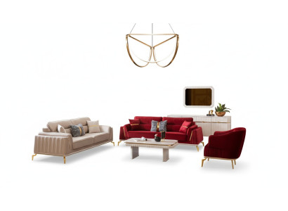 Sofá 331 Juego de muebles de sala Conjunto de muebles Diseño moderno 3 piezas nuevo