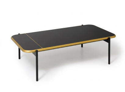 Muebles Mesa Lujo Moderno Mesa de Centro Madera Diseño Sala de Estar Negro