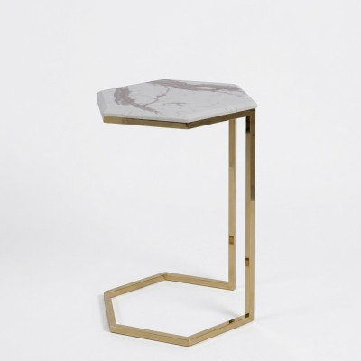 Mesa auxiliar muebles de sala de estar Material Acero inoxidable oro Acero inoxidable Diseño
