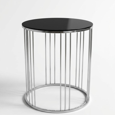 Mesa auxiliar muebles de sala de estar Material Acero inoxidable negro Diseño Moderno
