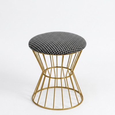 Taburete Reposapiés Cubo Muebles de lujo Diseño Estilo Salón Club Tela