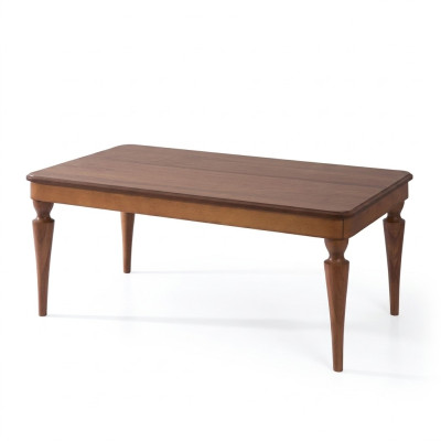 Mesa de centro de diseño de lujo, muebles de sala de estar nuevos, marrón, mesa de madera.