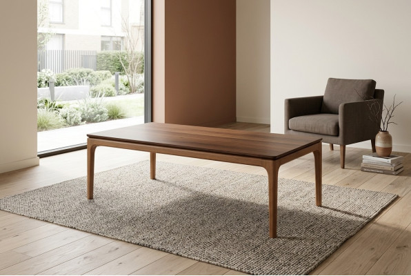 Mesa de centro Muebles de sala Mesa de lujo Material de madera Diseño moderno