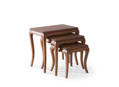 Mesa auxiliar 3x marrón Material de acero inoxidable, diseño nuevo para el salón.