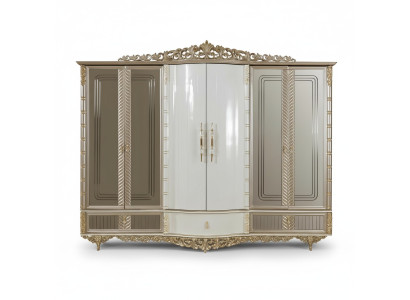 Armario del dormitorio, armario de seis puertas de madera del dormitorio.