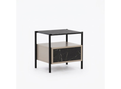 Diseñador de dormitorio Mesita de noche de diseñador Mesa de noche de madera de diseñador Muebles elegantes