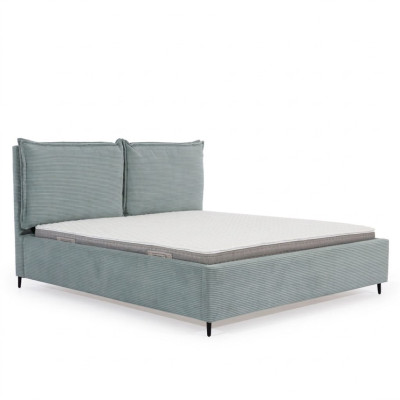 Gran dormitorio Cama Cama textil de lujo Elegantes camas tapizadas