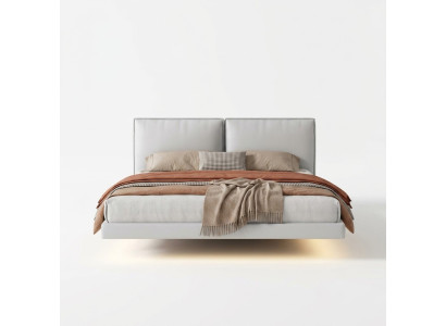 Dormitorio blanco cama de pared, camas de diseñador marco de madera, camas dobles