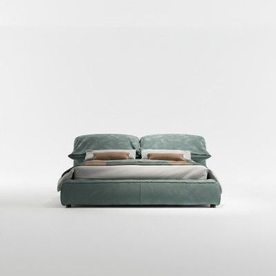 Dormitorio verde cama diseñador cama doble de lujo Material del bastidor de madera