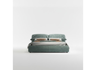 Dormitorio verde cama diseñador cama doble de lujo Material del bastidor de madera