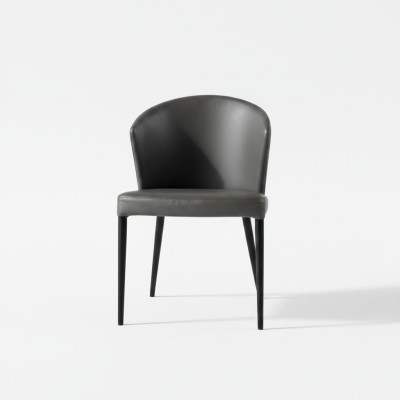 Silla de comedor negra Sillas de comedor de madera elegantes Muebles modernos