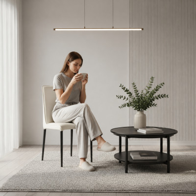 Silla de comedor blanca Diseñador Sillas de madera Elegantes Sillas de tela modernas