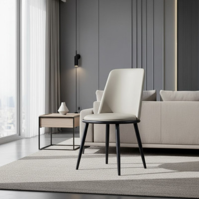 Muebles de comedor Elegante silla de lujo de diseñador de madera de una plaza