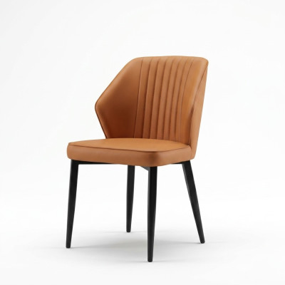 Silla marrón claro Sillas de comedor elegantes Sillas de madera con estilo Sillas con apoyabrazos