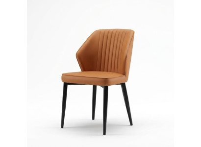 Silla marrón claro Sillas de comedor elegantes Sillas de madera con estilo Sillas con apoyabrazos