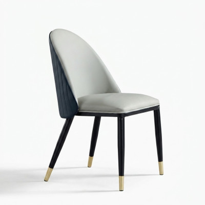 Silla de comedor gris claro Sillas de madera elegantes Sillones modernos nuevos