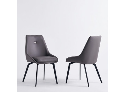 Moderna silla gris comedor sillas de madera y metal sillas de diseño con respaldos