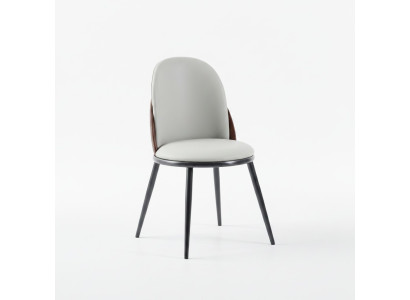 Muebles de comedor Diseñador Blanco Asiento individual sin apoyabrazos Silla de lujo de madera