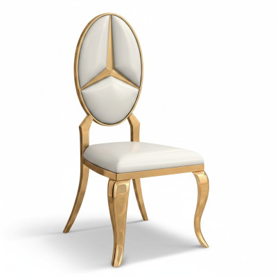 Comedor Silla de cuero blanco Diseñador individual Sillones Sillas Nuevos