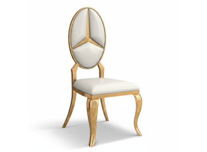Comedor Silla de cuero blanco Diseñador individual Sillones Sillas Nuevos