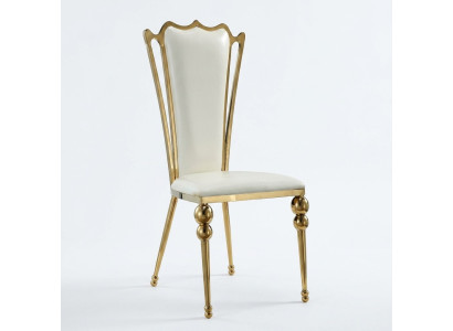Muebles de comedor diseñador blanco y dorado silla tapizada muebles modernos nuevos