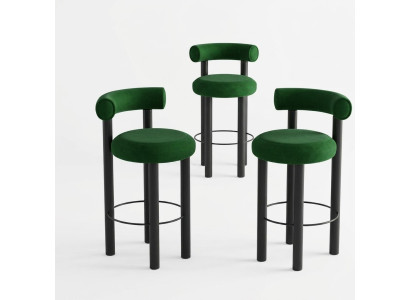 Silla de bar moderna verde diseñador de butaca Loungesessel elegante de un asiento