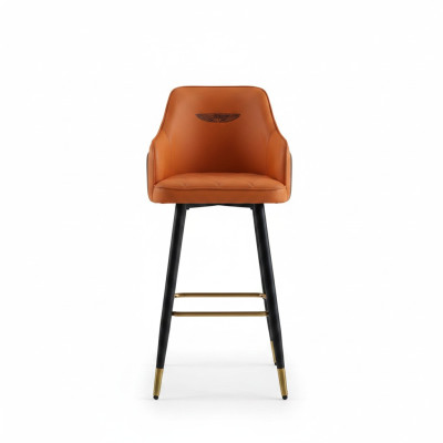 Diseñador Naranja Taburete de Bar Asiento Lounge 1 Plaza Asiento Individual Moderno Nuevo