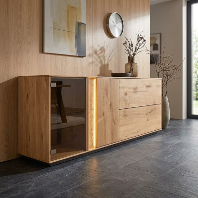 Mueble de sala de estar de pie de TV de madera Aparador RTV Bajo gabinete de TV Muebles Nuevos