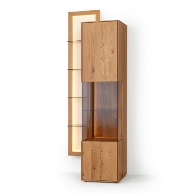 Mueble de comedor de diseñador Aparador de madera marrón Vitrina de sala de estar Nueva