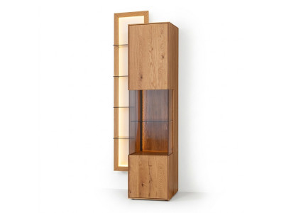 Mueble de comedor de diseñador Aparador de madera marrón Vitrina de sala de estar Nueva