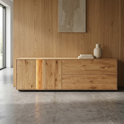 Aparador de TV moderno de sala de estar Lujo LED-Sideboard Bajo RTV