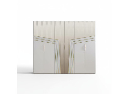 Moderno armario blanco de madera, ropero, muebles de lujo para dormitorio, nuevo.