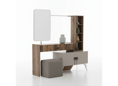 Moderna tocador de madera para dormitorio con espejo muebles de lujo de diseño.