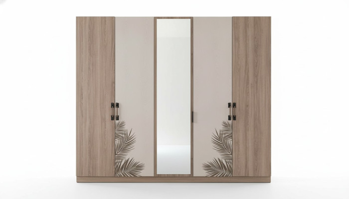Diseño de armario de lujo moderno para el dormitorio.