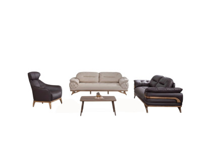 Muebles de salón, conjunto de sofá de diseño, sillón de tres plazas, grupo de asientos nuevo.