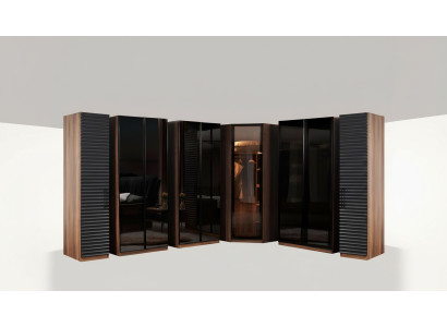 Muebles de dormitorio Armario esquinero moderno Armario de madera de lujo