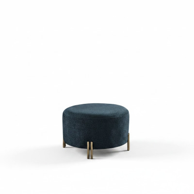 Diseñador taburete azul oscuro Sala de estar Reposapiés Asientos de muebles de lujo