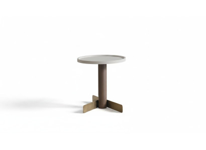 Mesa auxiliar Muebles de salón Diseñador Marrón Elegante mesa de madera