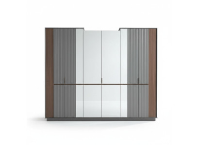 Moderno armario de vidrio lujo armarios dormitorio muebles de madera nuevos.