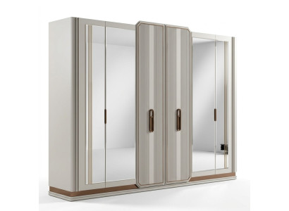 Armario de dormitorio blanco armario de cristal armario de madera mobiliario moderno