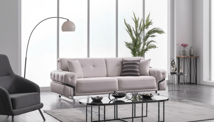 Sofá de tres plazas Muebles de salón Moderno Sofá tapizado Sofá de diseñador Muebles