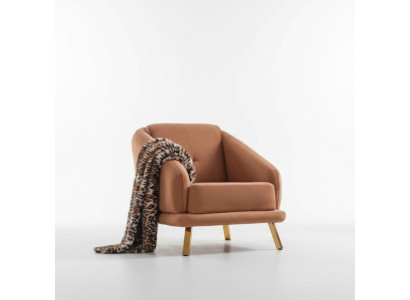 Silla de diseñador sala de estar Lujo Asiento Acolchado Textil Muebles Moderno Sillón Nuevo