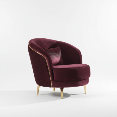 Sillón moderno, asiento de diseñador, cojines, tela textil, muebles, muebles de sala.