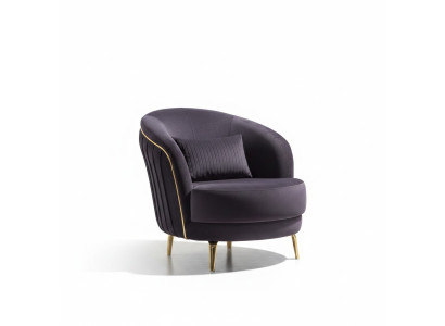 Silla moderna de lujo con patas de acero inoxidable para sala de estar, asiento de madera, muebles tapizados.